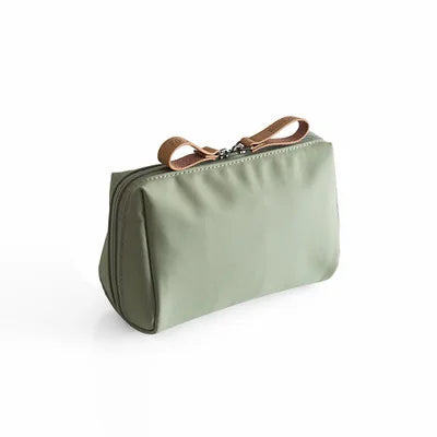 Minimalist Makeup Bag for Women's Travel, Portable Makeup Storage Bag, Mini Size, Portable Lipstick Bag, Storage Bag Zpaxo Green