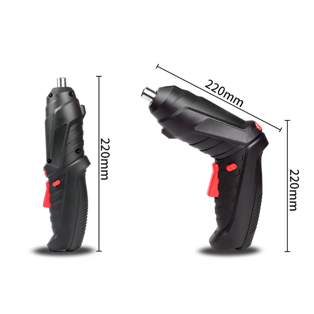 3 6V Electric Screw Driver Rechargeable Household Drill LED Lighting