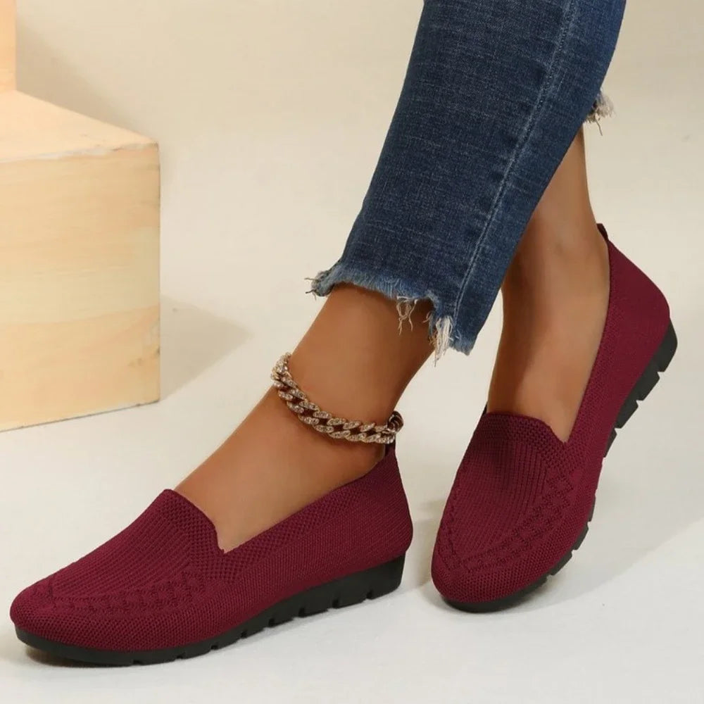 Casual Women's Shoes Summer Mesh Breathable Flat Ladies Comfort Light