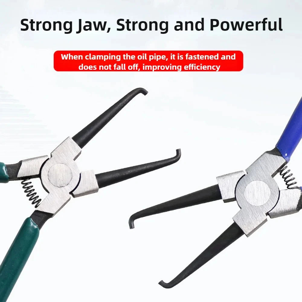 Blue Joint Clamping Pliers Fuel Filters Hose Pipe Buckle Removal