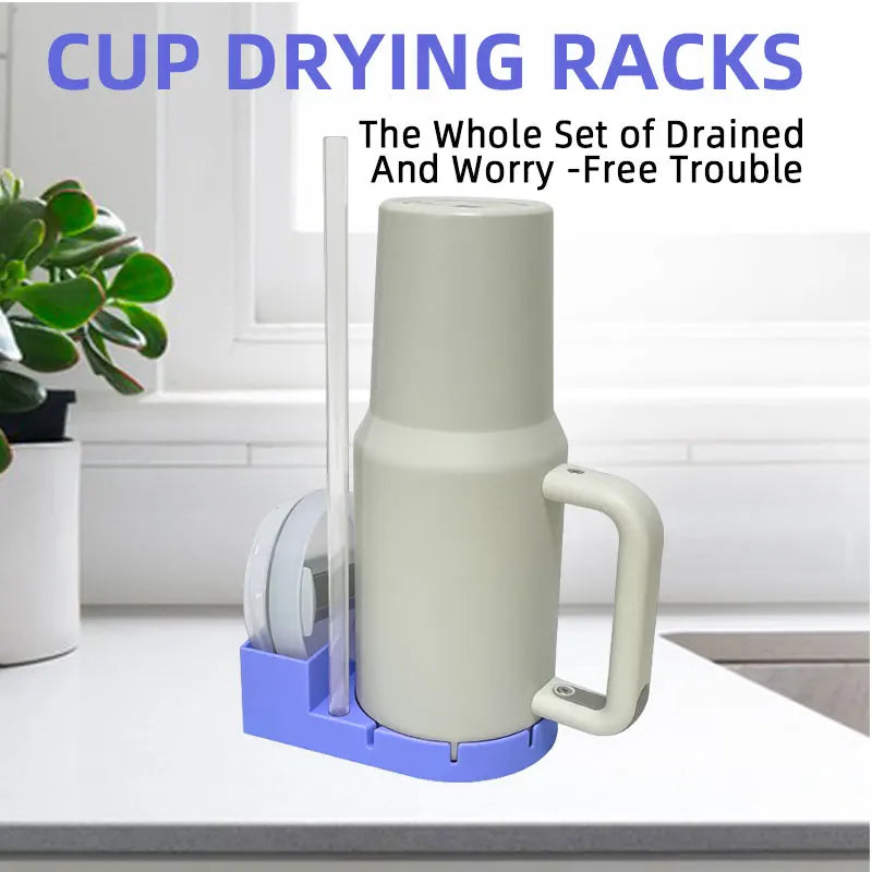 Tumbler Dry Store Rack Drying Station Cleaning Cups Storage Water Cup