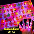 Halloween LED Light Up Rings Toys Kid Adult Costume Cartoon Party