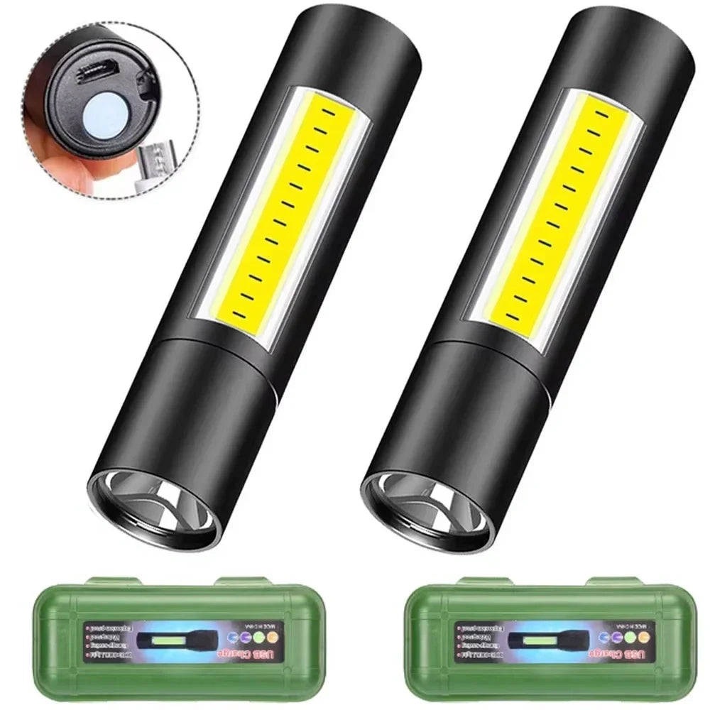 KDULIT Rechargeable LED Flashlight – 800LM Zoomable Pocket Torch