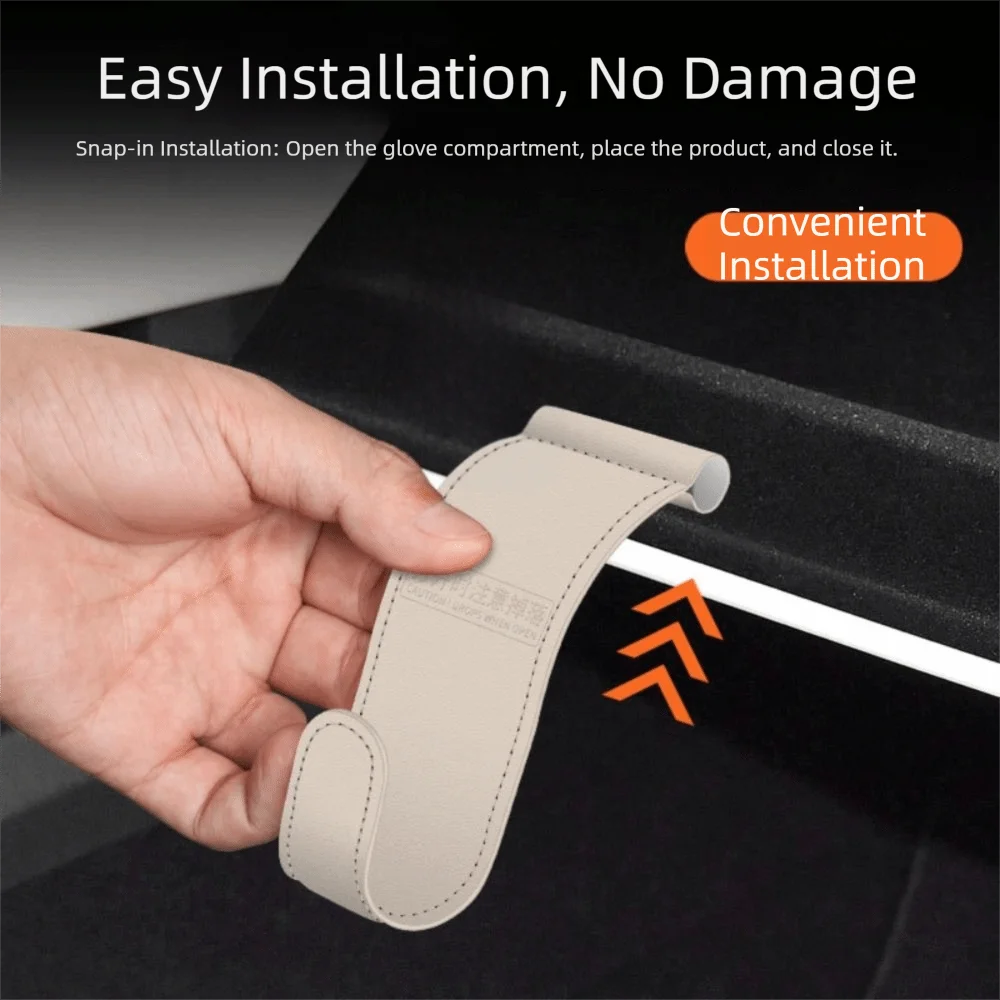 Wear-resistant Car Glove Box Hook Smooth Surface Single Hanging Zpaxo