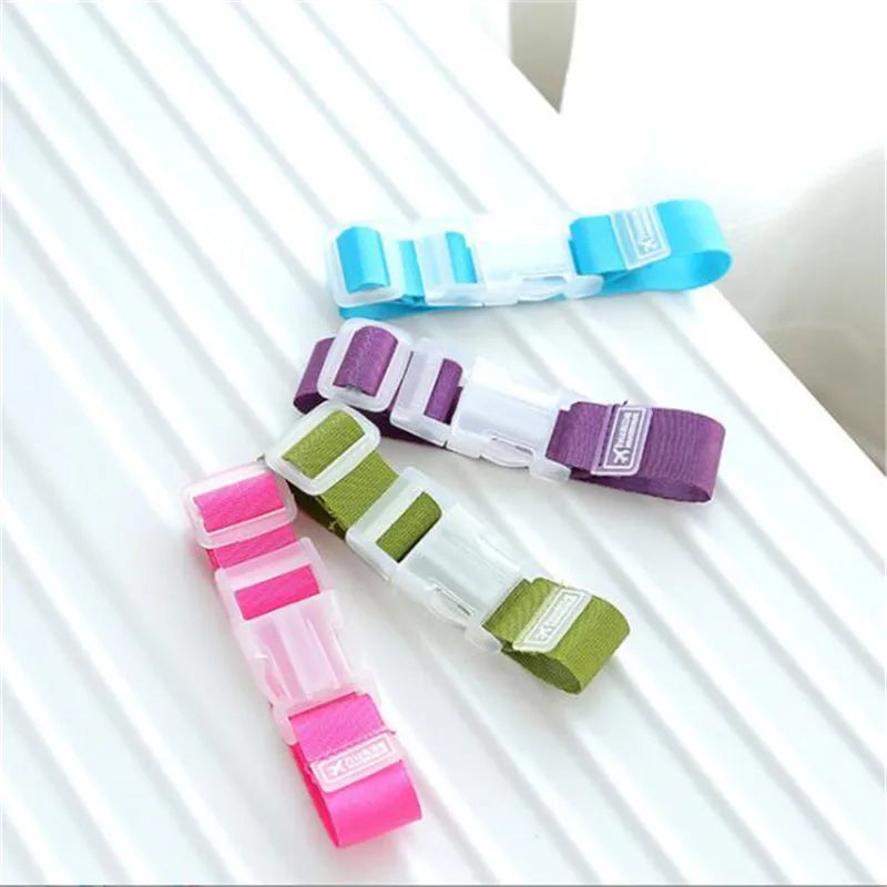 Colorful Adjustable Baggage Nylon Straps Belt Security Bag Buckle