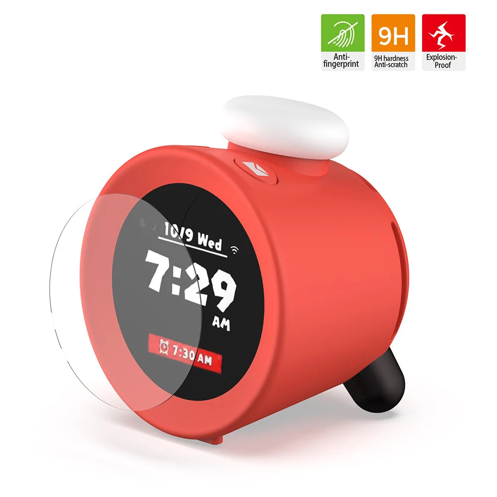 Tempered Glass Film Anti-scratch Screen Protective Sound Clock Alarmo