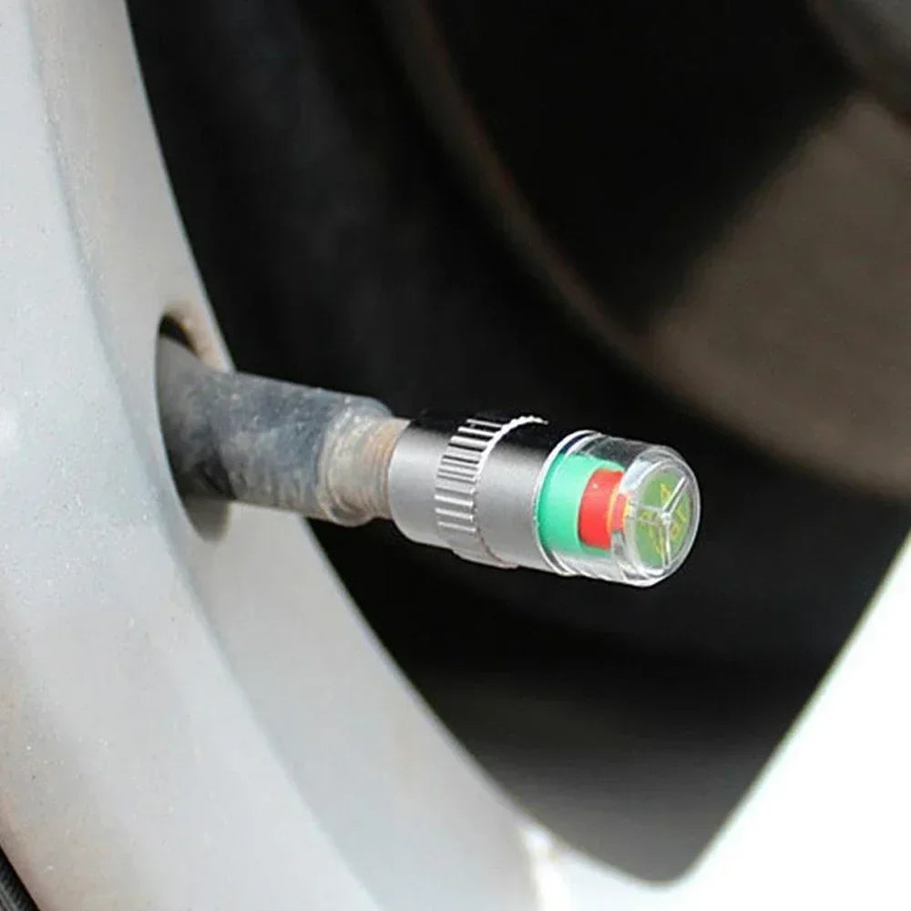 External Tire Pressure Monitoring Sensor Valve Cap Auto Warning Zpaxo
