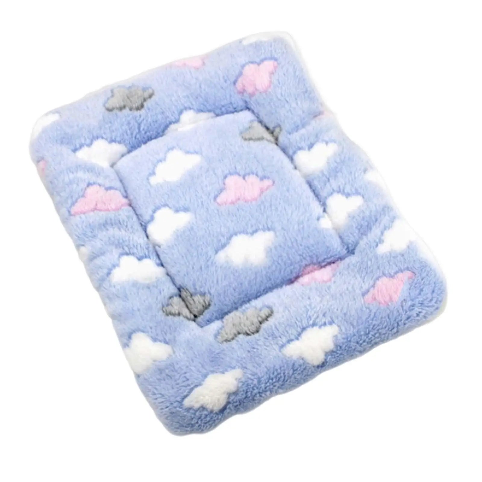 Dog Bed Mat Washable Kitten Cushion Fleece Pet Sleeping Mats Cat Zpaxo blue S