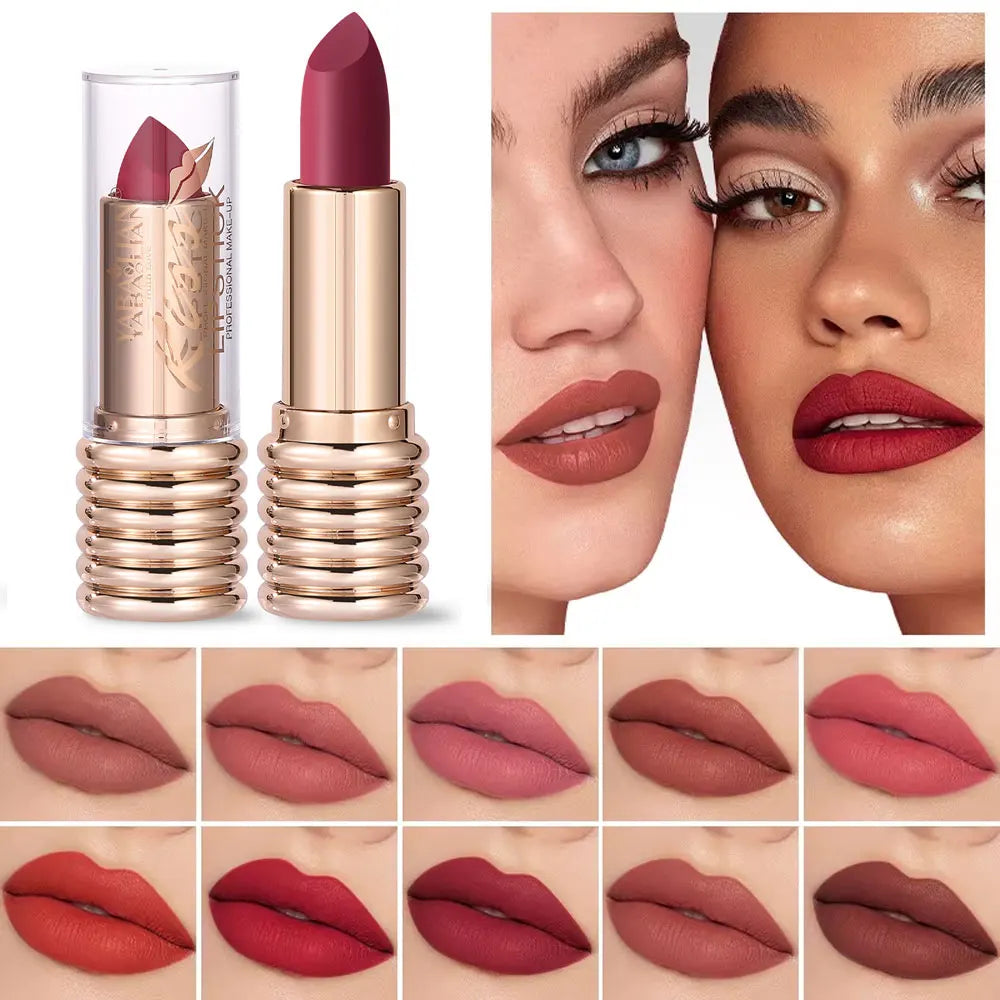 Matte Lipsticks Waterproof Velvet Nude Lipstick Sexy Red Lip Stick