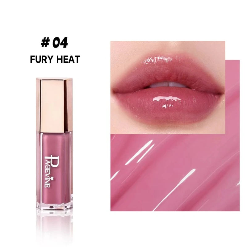 Mirror Gloss Lip Gloss – High Pigment Plumping Liquid Lipstick Lip Gloss Zpaxo 4