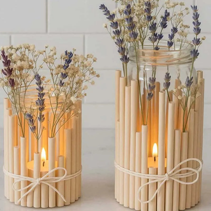 100-Pack Round Wooden Craft Sticks – DIY Models & Decor Wooden Craft Sticks Zpaxo