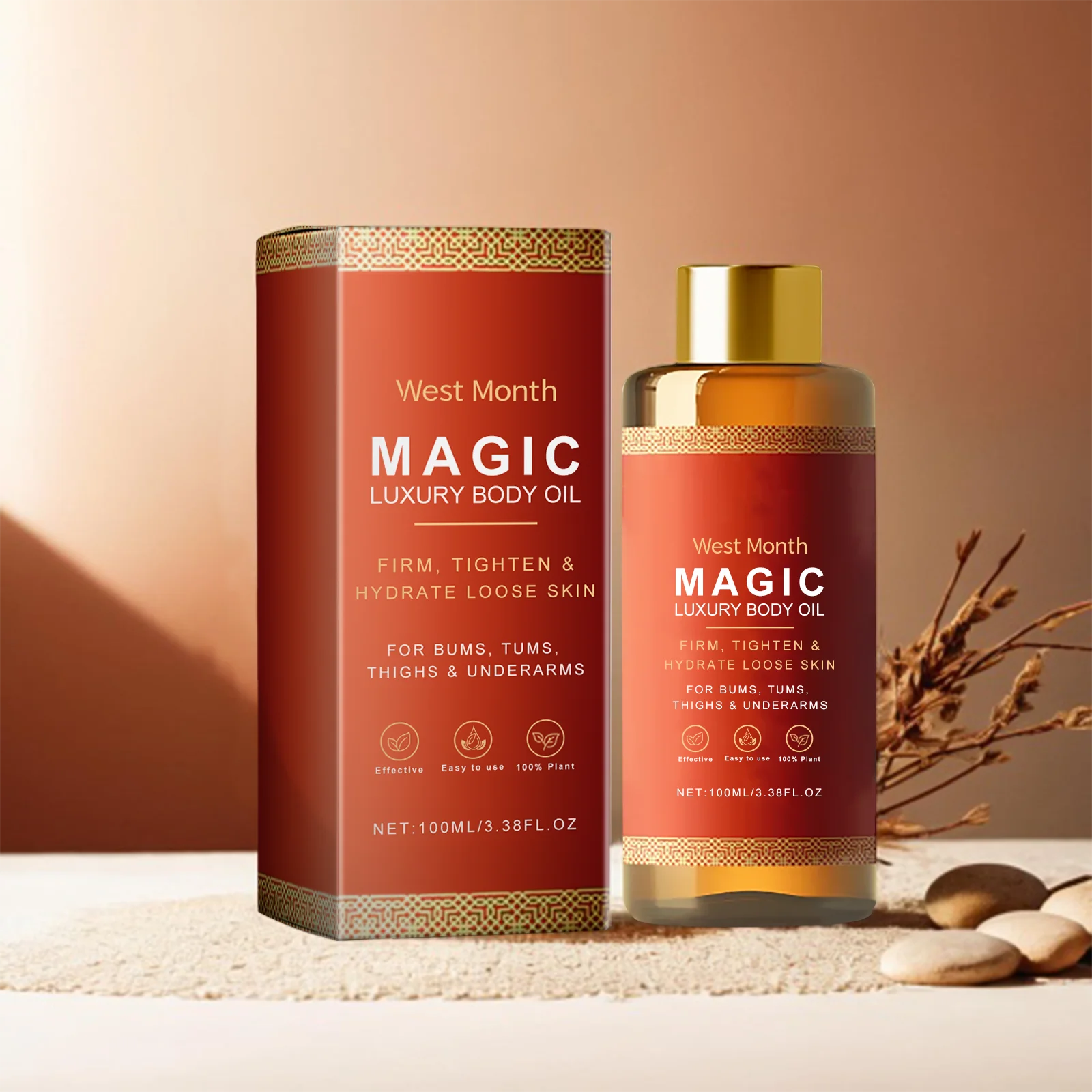 Tightening Body Oil Firming Lifting Reduce Fine Lines Improve Sagging Skin Dullness Brightening Moisturizing Nourish Skin Care Zpaxo 100ml boxed