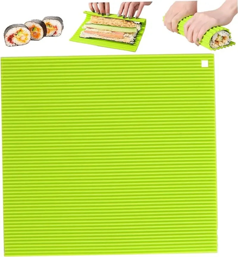 Imitation Bamboo Sushi Rolling Mat Food Grade Silicone Non Stick
