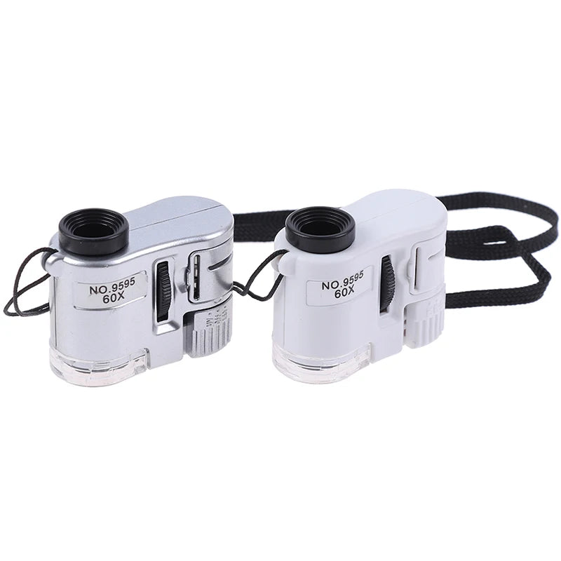 60X Pocket Microscope – Jewelry, Gem & UV Currency Magnifier