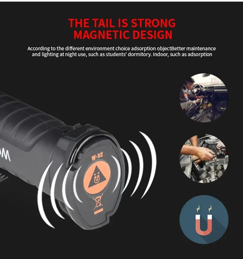 Folding LED Work Light – Magnetic Base USB Rechargeable Torch