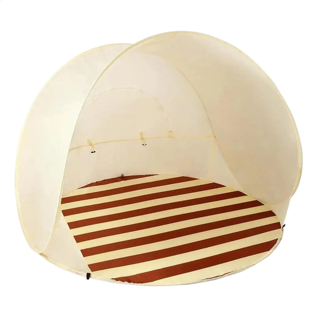 Outdoor Portable Camping One Click Open 3-4 People Tent Large Space Sunshade Beach Sun Shelter Tent Garden Beach Tent Reusable Zpaxo