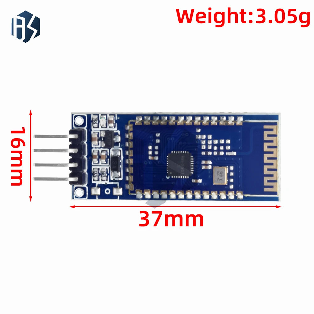 1PC BT-04/BT-06 UART RS232/TTL Bluetooth Transceiver Module for Arduino Compatible, Replace HC-05/HC-06 Zpaxo