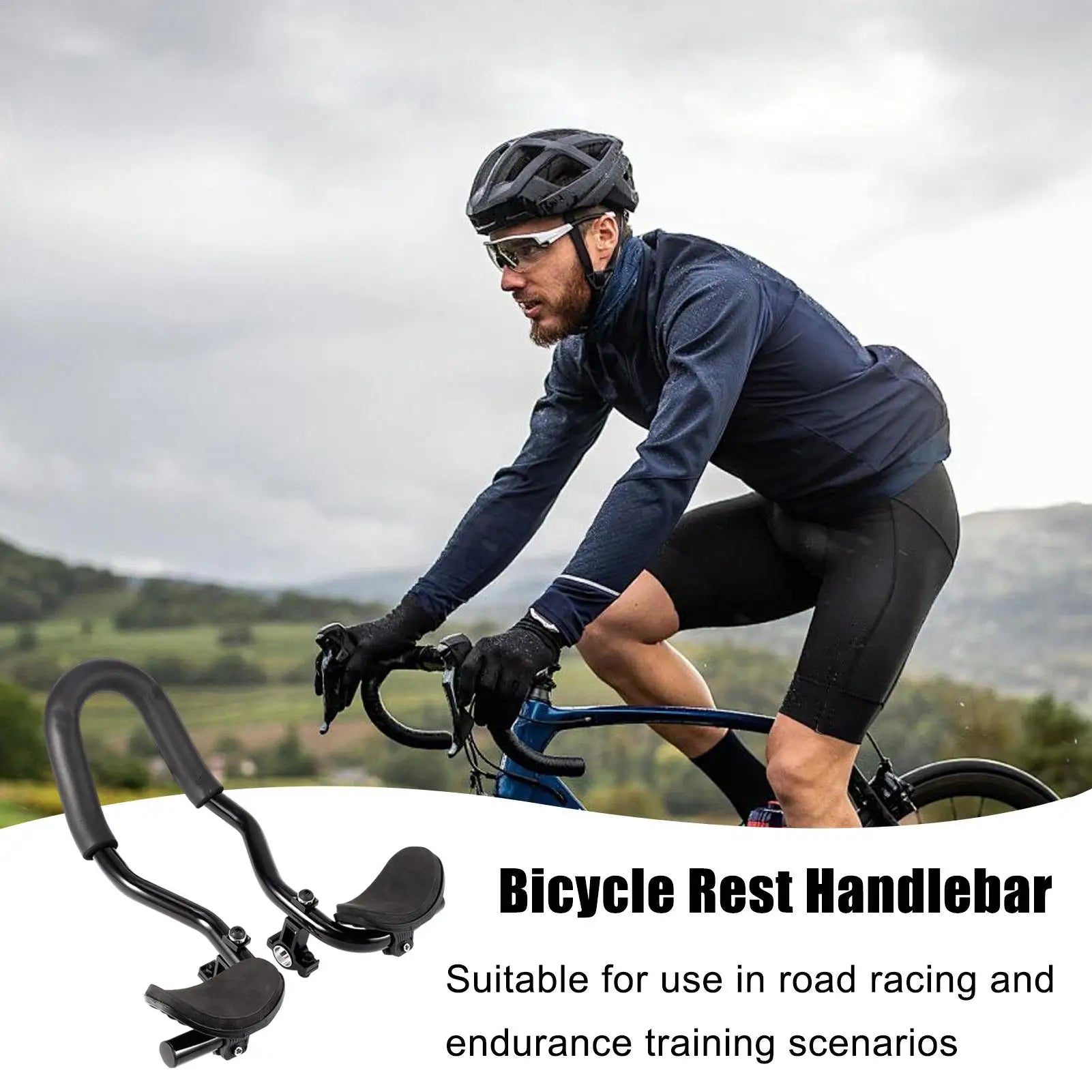 Aerobars Road Bike Quick-release Armrest Handlebars Lightweight