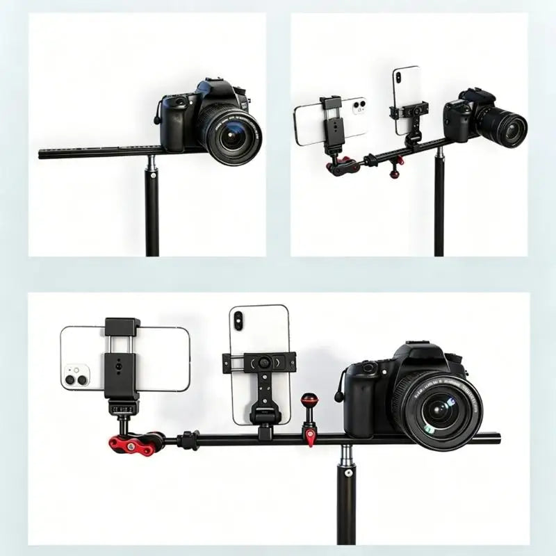 652F Sliding Bracket In Aluminum Alloy 1/4" 3/8" Thread Hole Knobs For Secure Camera Rig And Stable Videos Zpaxo