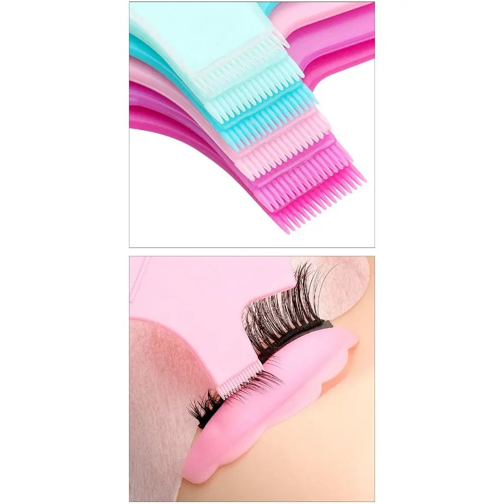 10PCS Reusable Soft Plastic Eye Lash Lift 8 Colors Y Shape Eyelashes Curler Eye Lash Brush Makeup Zpaxo