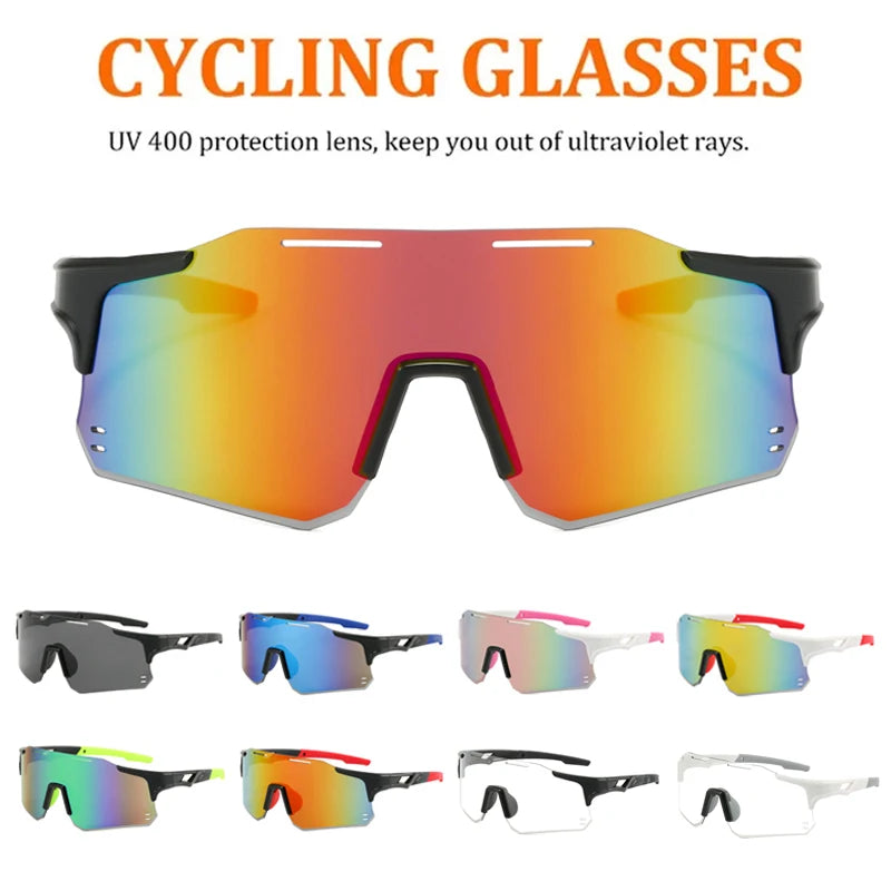 Cycling Glasses Outdoor Sports Sunglasses Men Women Photochromic Cycling Eyewear MTB Glasses Road Riding Bike Sunglasses Goggles Zpaxo