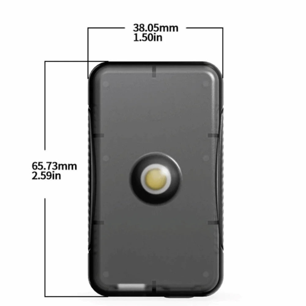 ABS Material LED Sensor Light Long Battery Life Magnetic Induction Zpaxo Black
