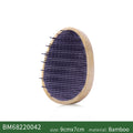 Custom Hair Brush For Women Egg Shape Anti Static Styling Bamboo Comb for Hair Scalp Massage Bamboo Hairbrush Portable Travel Zpaxo Black China Mainland