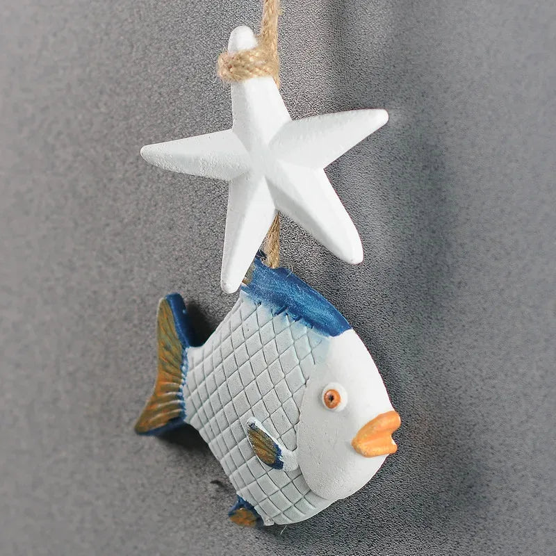 Mediterranean Wall Hangings Seahorse Fish Shell Decorations Creative