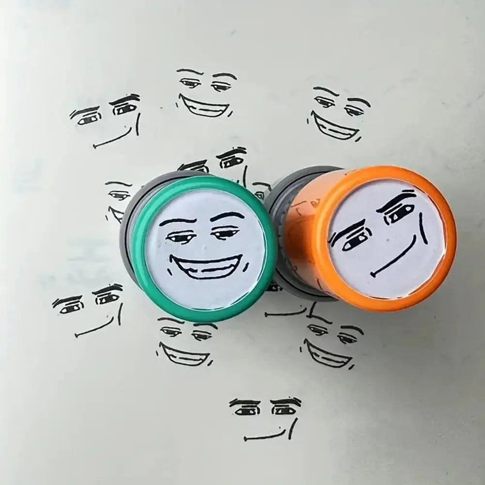 Faucet Inkable Fun Emotion Seal Toy Anime Characters Pressable