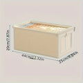 Visible Wardrobe Clothes Storage Organizer Box | Drawer Cabinet Clothes Storage Organizer Zpaxo beige Extra Large