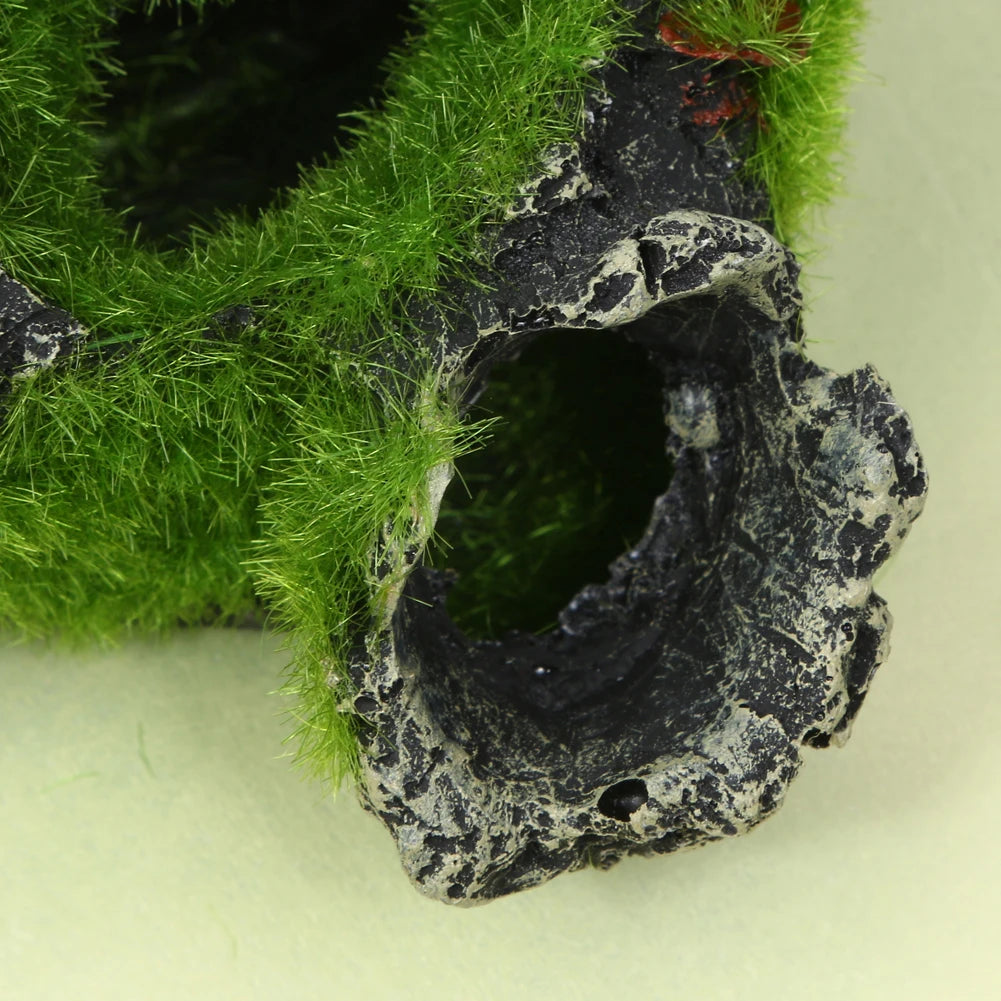 Resin Breeding Hiding Cave Simulation Shrimp Cave House Decorative Props Tree House Shelter Crafts Arts for Aquarium Landscaping Zpaxo