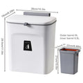 2025 Kitchen Recycle Rubbish Bin Toilet Trash Can Cabinet Door