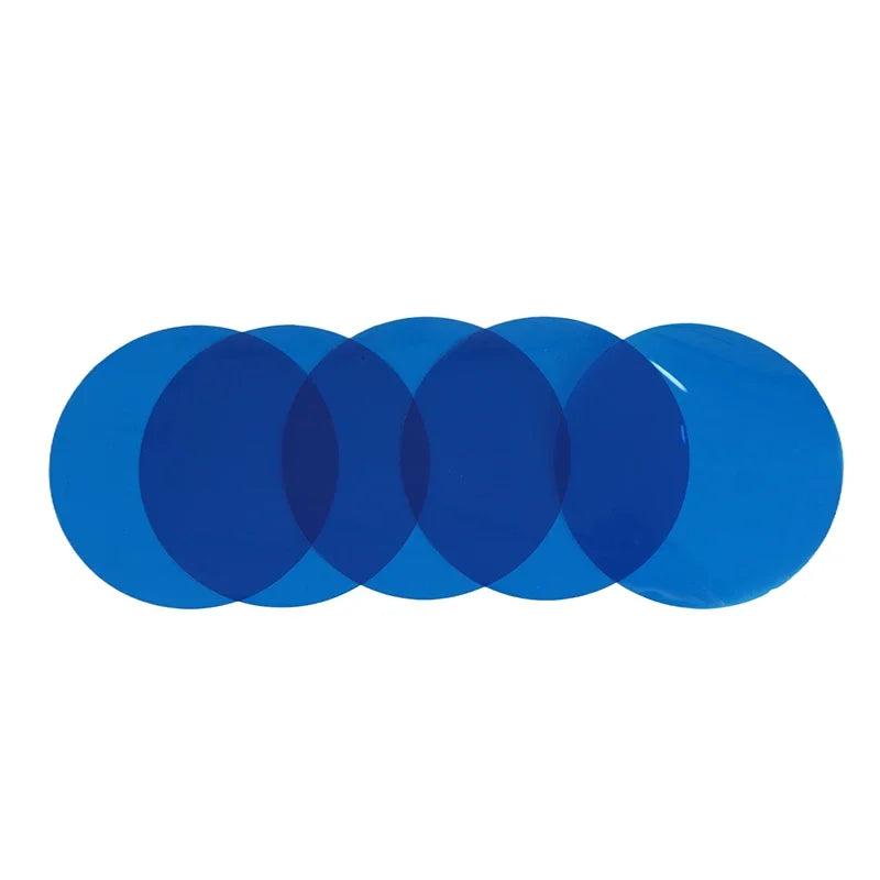 5 Lamp Correction Film Self Adhesive Transparent Filter Sheets Light Zpaxo Tranquil Blue 5pcs