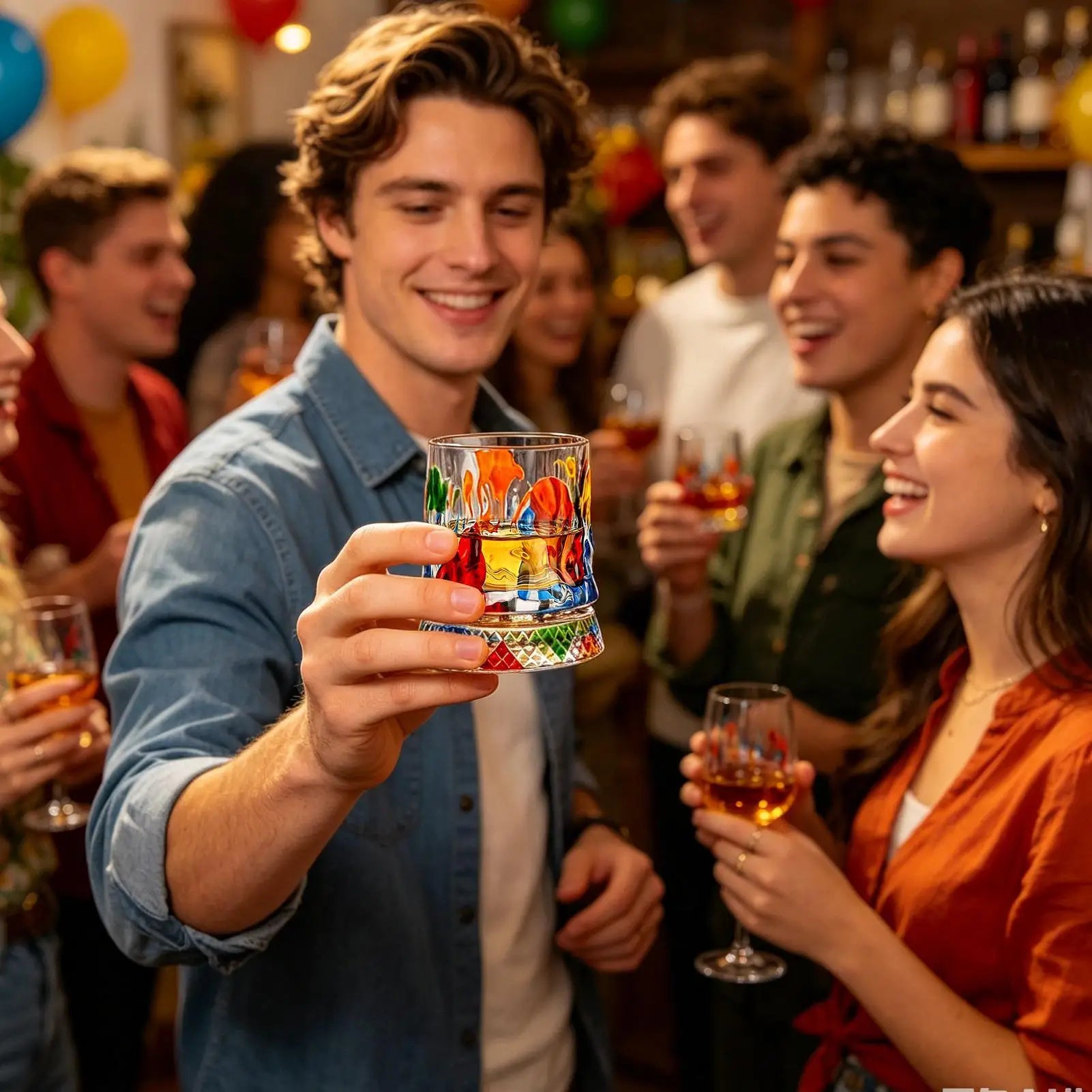 Rotating Whiskey Glasses 360 Degree Rotating Crystal Heavy Base Mug Crystal Cocktail Glass For Men Couples Alcohol Wine Ice Zpaxo