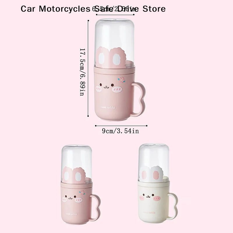CMNew Cute Wash Cup Household Tooth Portabletoothbrush Storage Box