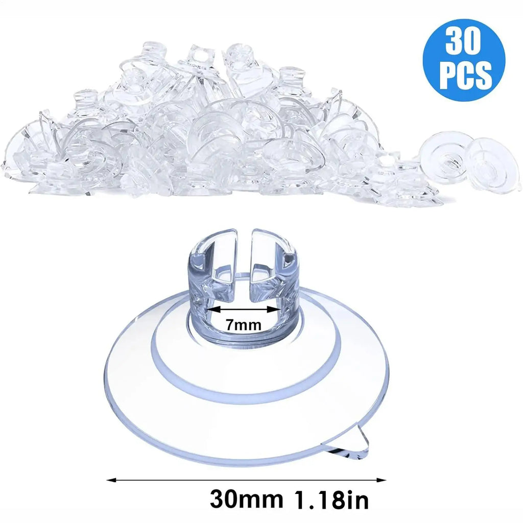 Holiday Light Suction Cups Multipurpose String Lights Suction Cups 30X Holiday Wreath Suction Cups Glass Window Suction Cups Zpaxo