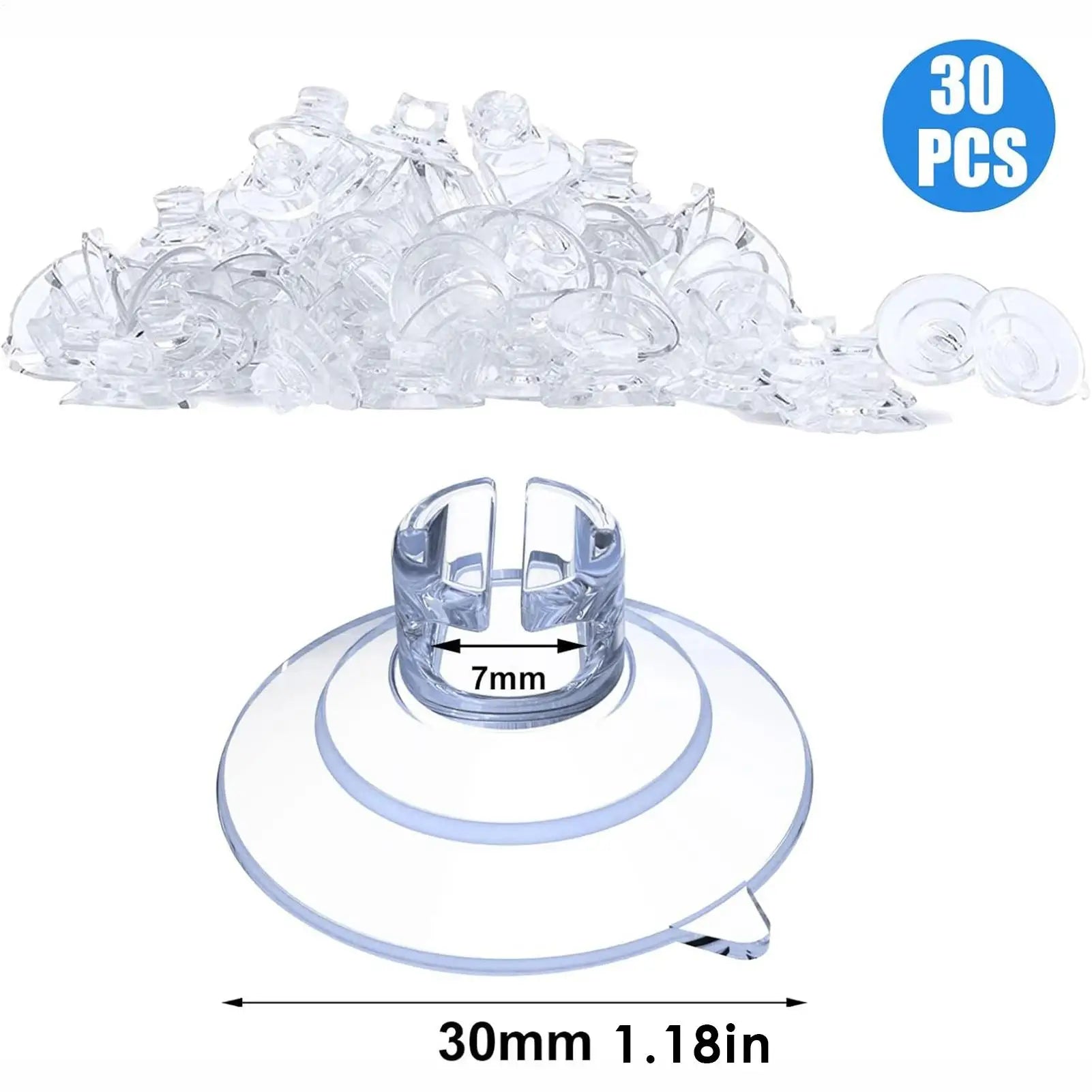 Holiday Light Suction Cups Multipurpose String Lights Suction Cups 30X Holiday Wreath Suction Cups Glass Window Suction Cups Zpaxo