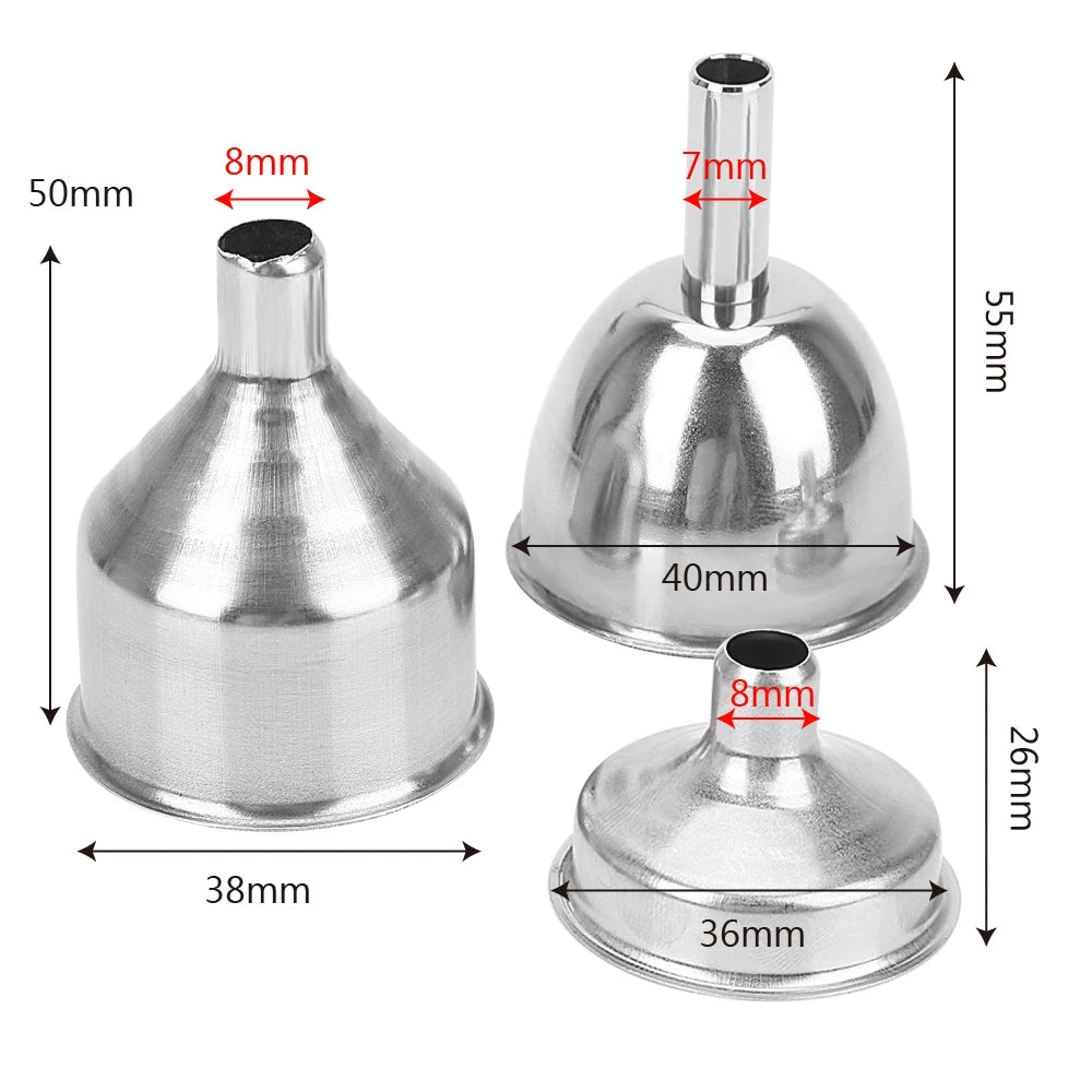 Mini Stainless Steel Bar Wine Flask Funnel Filling Hip Narrow-mouth