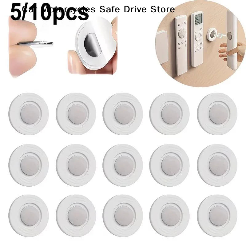 M10pcs Magnetic Remote Holder Wall Mount Strong Adhesive Reusable