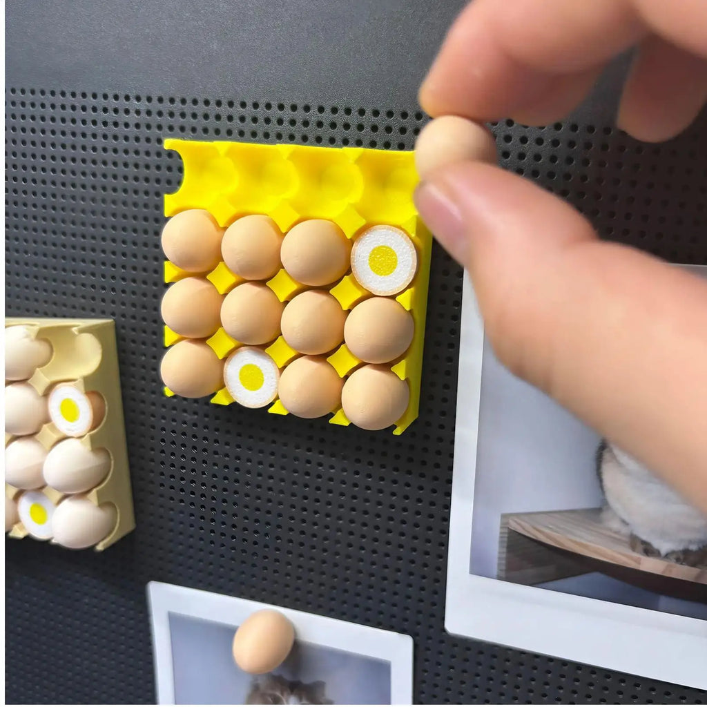 Egg Carton Magnet Refrigerator Decoration Food Shaped Fridge Magnets