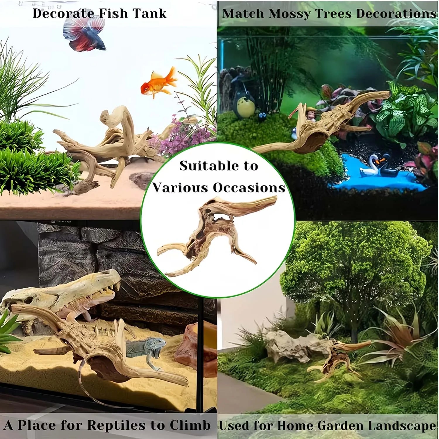 Natural Driftwood for Aquarium – Fish Tank & Reptile Decor Aquarium Driftwood Zpaxo