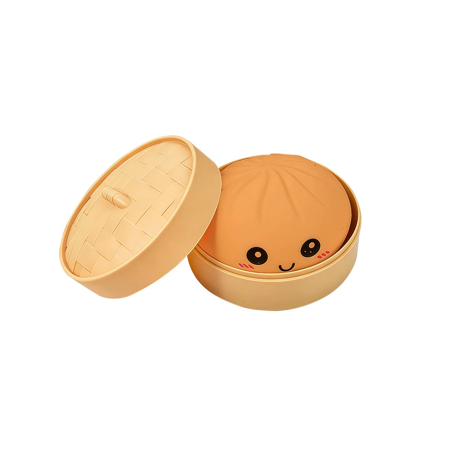 Dumpling Squishy Toy with Steamer – Stress Relief Ball (4 Colors) Squishy Stress Toy Zpaxo B