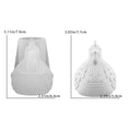 3D Hen Silicone Mold – DIY Resin, Candle & Plaster Chick Mould Silicone Craft Mold Zpaxo White Molds