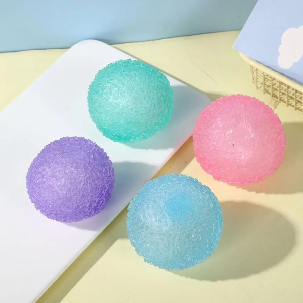 1pc high-end Squishy Multicolor Texture Ice Ball Squeeze Toy for Kids Adult Soft Pinch Pop Fidget Toys Children Halloween Christ Zpaxo