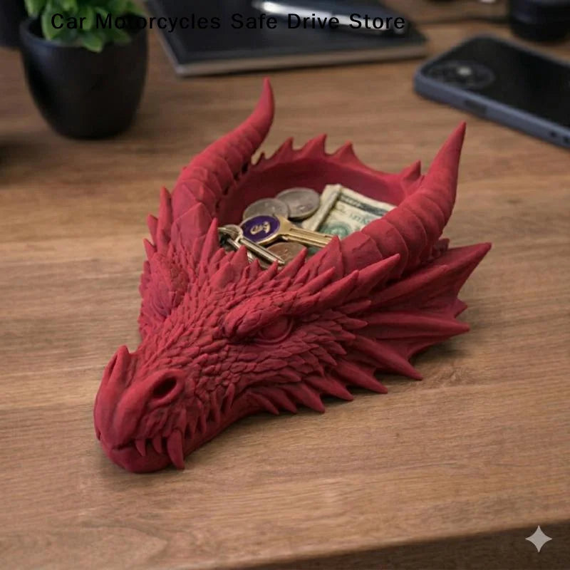 3D Print Dragon Head Storage Tray Multi-functional Funny Jewelry