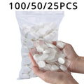 100PCS Compressed Towel Soft Disposable Coin Tissue Portable Mini Compressed Towel Absorbent Travel BBQ Outdoor Camping Zpaxo WHITE 100PCS