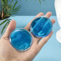 1 Round Reusable Ice Cold Gel Cooling Eye Pads Care Relaxation Zpaxo 2pcs