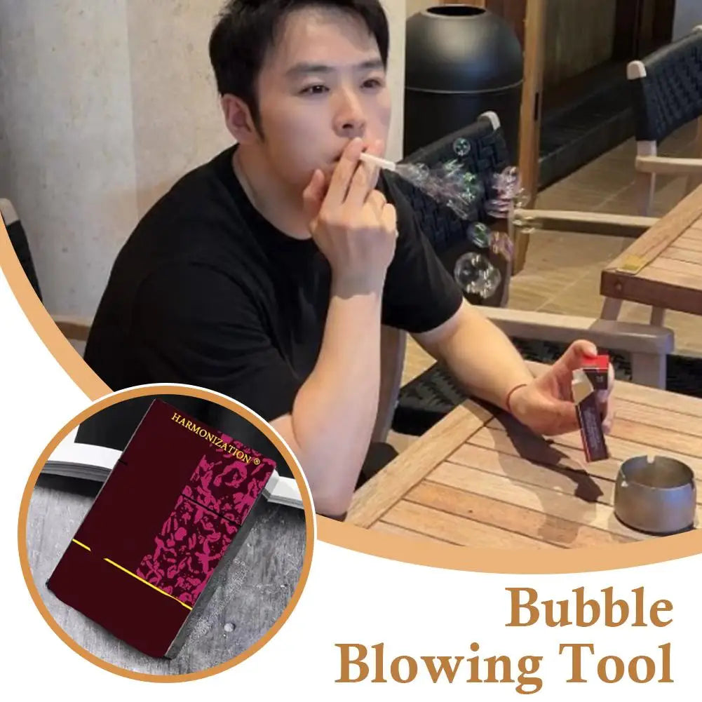 Cigarette Styling Accessory Photo Prop Prank Tool 1 Smoking Case 2 Pipes 5 Bubble Water Funny Bubble Machine New Holiday Gift Zpaxo