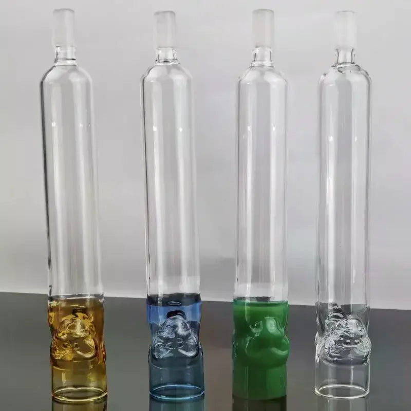 1Pcs Aroma Infusion Exquisite Chamber Base Borosilicate Glass Cigar Aromatherapy Humidors Tube 26cm Length For Conservation Zpaxo