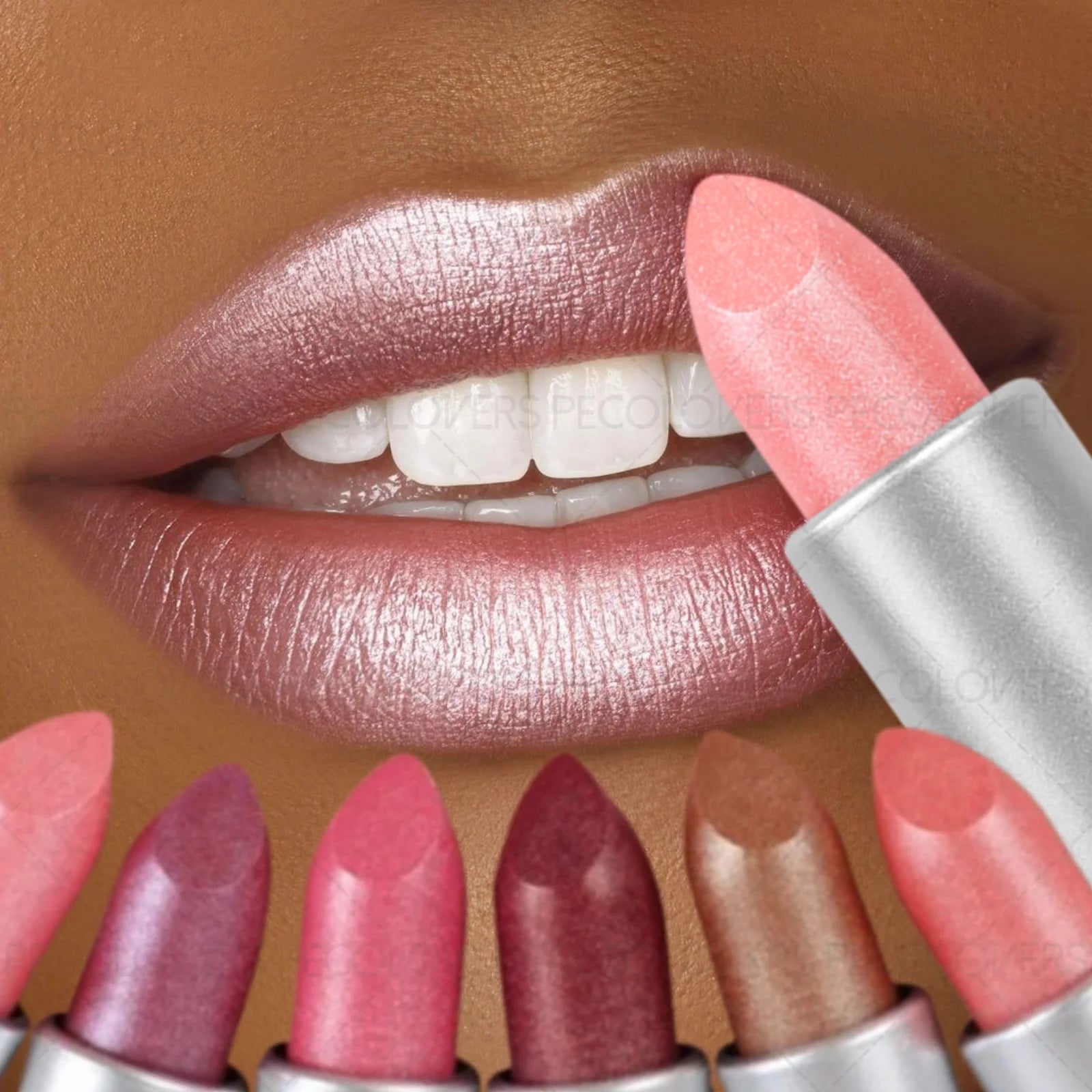 1PC Glitter Pearl, Various Shades, Cream Texture, Non-stick Cup, Sparkling Lipstick, Suitable for Christmas, Halloween Makeup Zpaxo